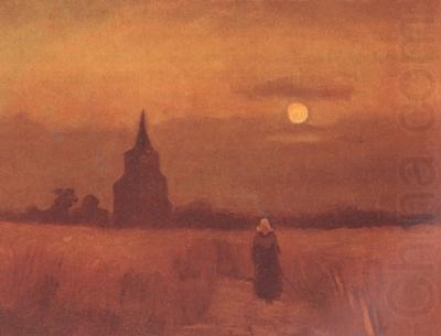 Vincent Van Gogh The Old Tower in the Fields (nn04) china oil painting image
